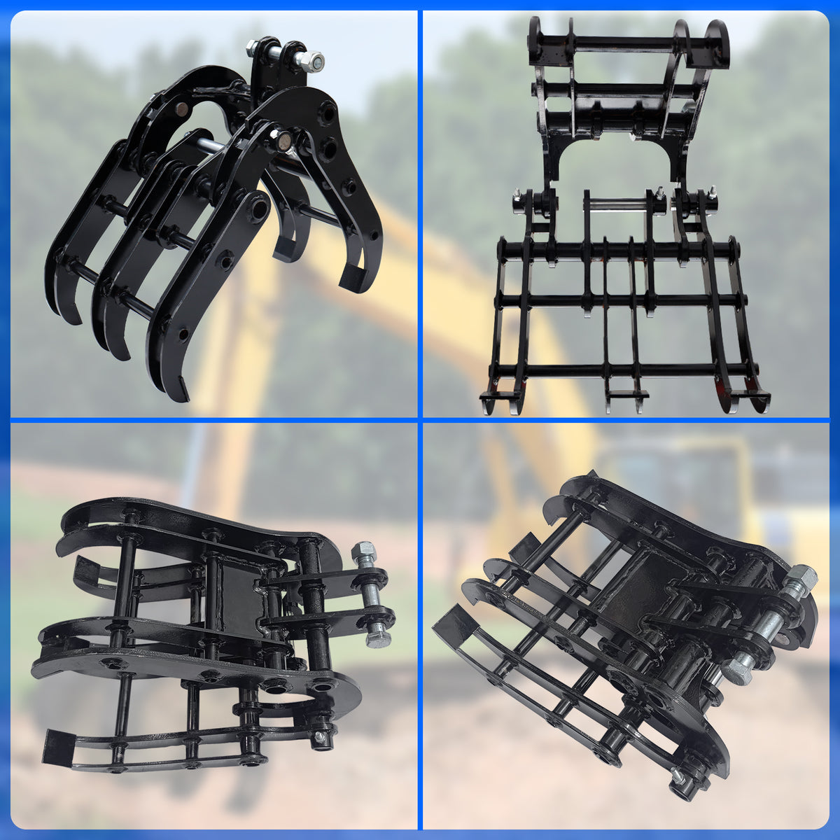 MMS Excavator Grabber attachment for Garden Forestry Orchard Machinery
