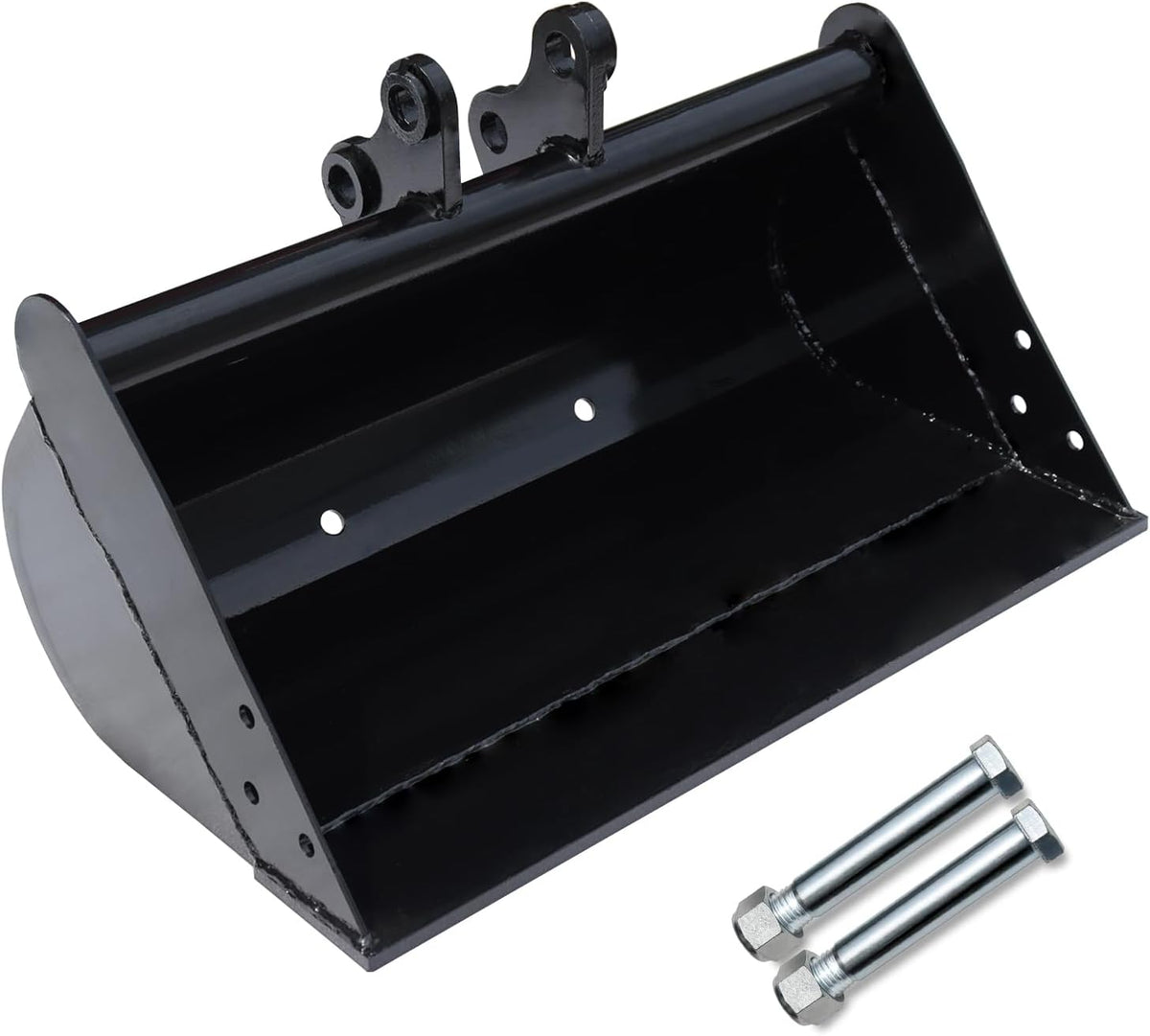 Godet plat MMS 500/600/800/1000mm, godet d'excavatrice sans dents, accessoire pour mini-pelle.