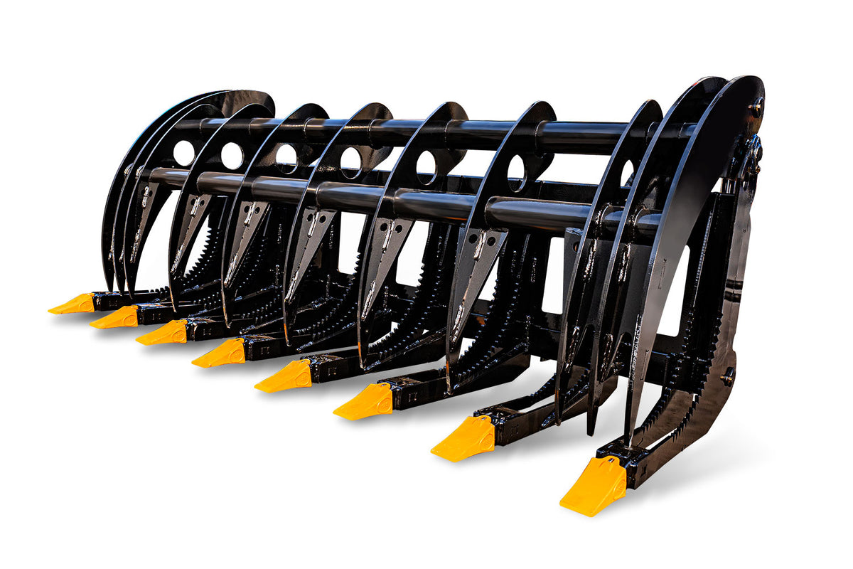 MMS 72" Skid Steer Grapple Attachment, 45" Claw Opening