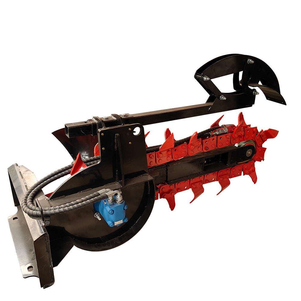 Trancheuse hydraulique pour mini-chargeuse MMS, trancheuse à 26 dents