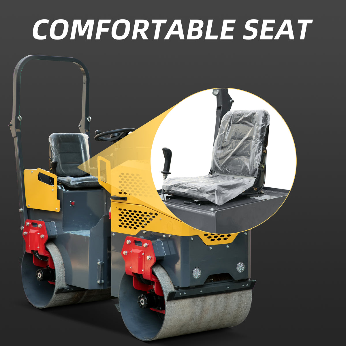 MS1000 Rato Engine 1.0 ton Asphalt Roller for Sale, Hydraulic Vibrating, Double Steel Wheel