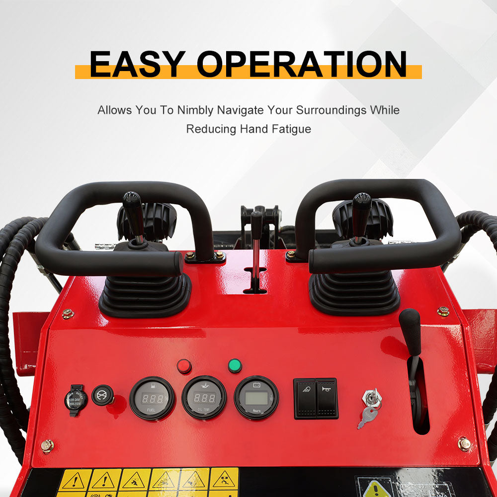 MS380 23 HP, 800 Kg Mini Stand On Skid Steer Track Loader