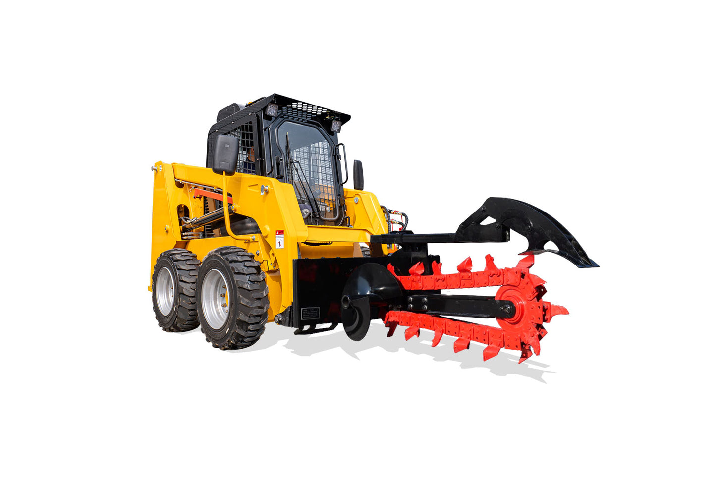 MMS Skid Steer Loader Trench Attachment,6" Trench Width, 37" Trench Depth