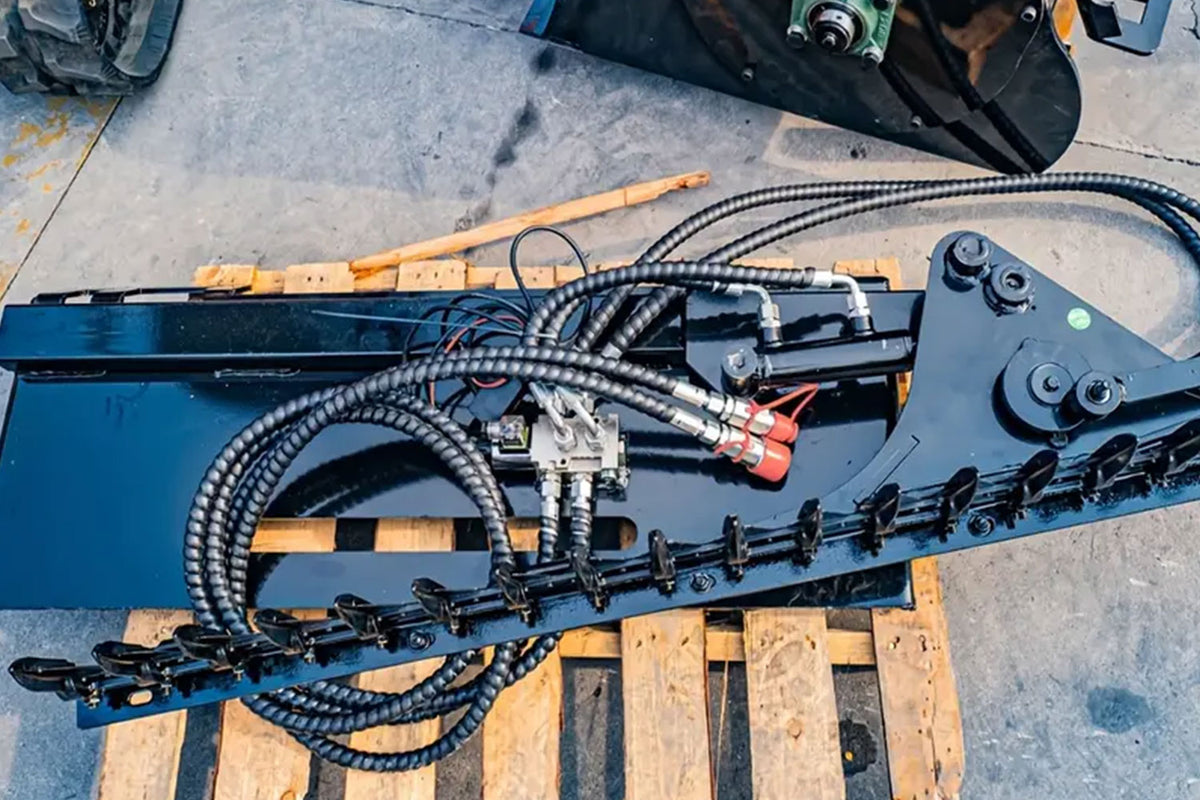 MMS 59" - Accessoire de tondeuse à gazon/débroussailleuse pour chargeuse compacte, machine de coupe d'herbe