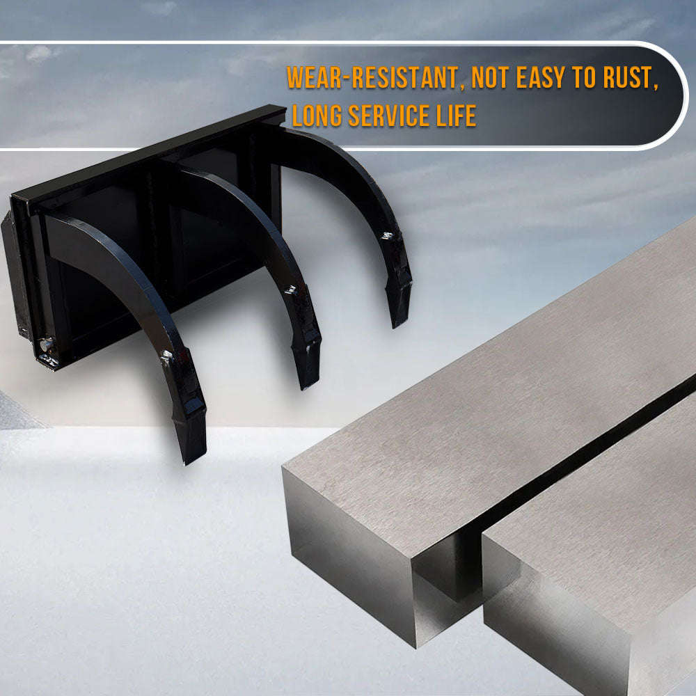 MMS Ripper Attachment Skid steer Loader,3 Tine Ripper Soil Tille