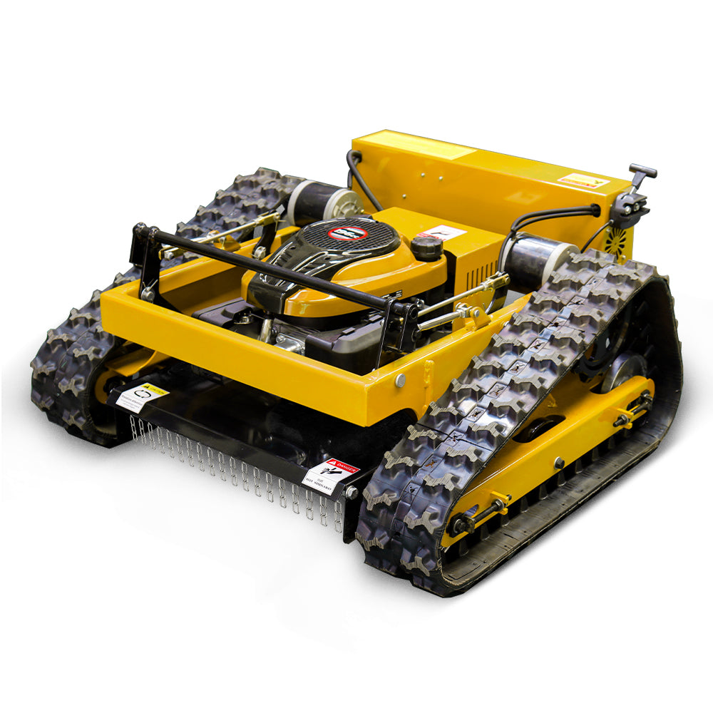 MS550J Remote Control Lawn Mower with Tracks – 21" Gasoline Mower, Adjustable Cutting Height, 45° Slope Climbing