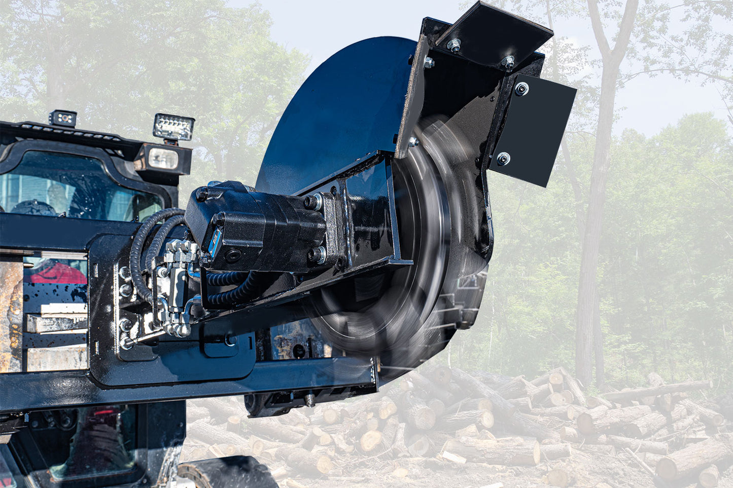 MMS 20 Blades Grinder,±45° Skid Steer Loader Stump Grinder Attachment