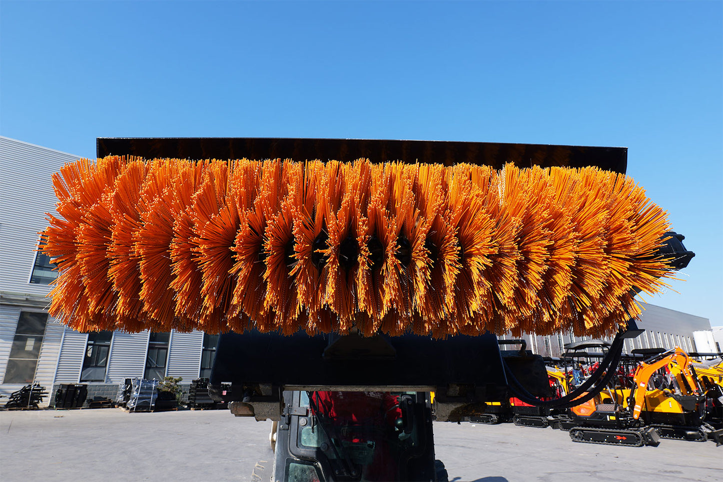 MMS 61" Sweeper Broom Attachment , 30-50r/min, for Skid Steer Loader