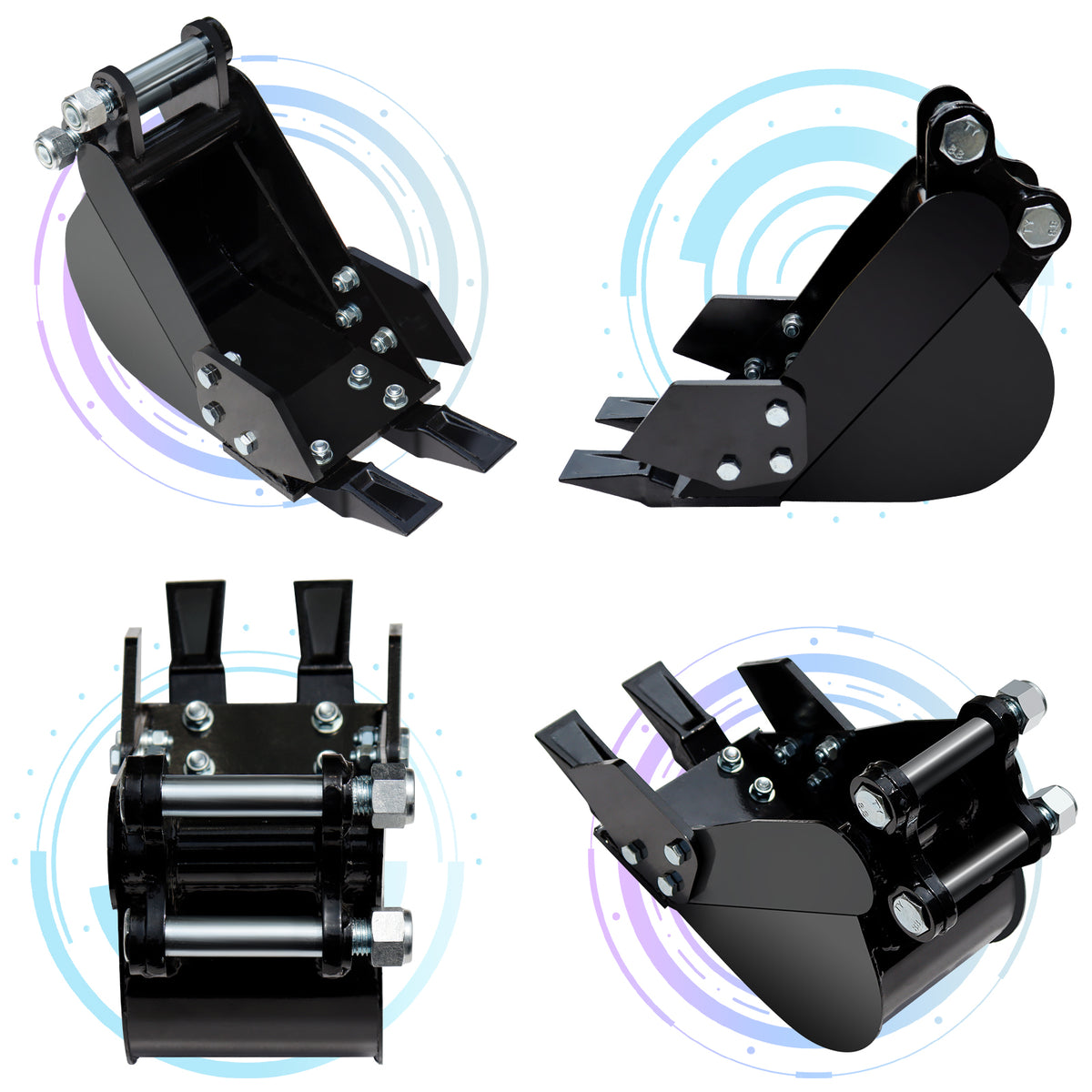 Accessoire godet de mini-pelle MMS 200 mm