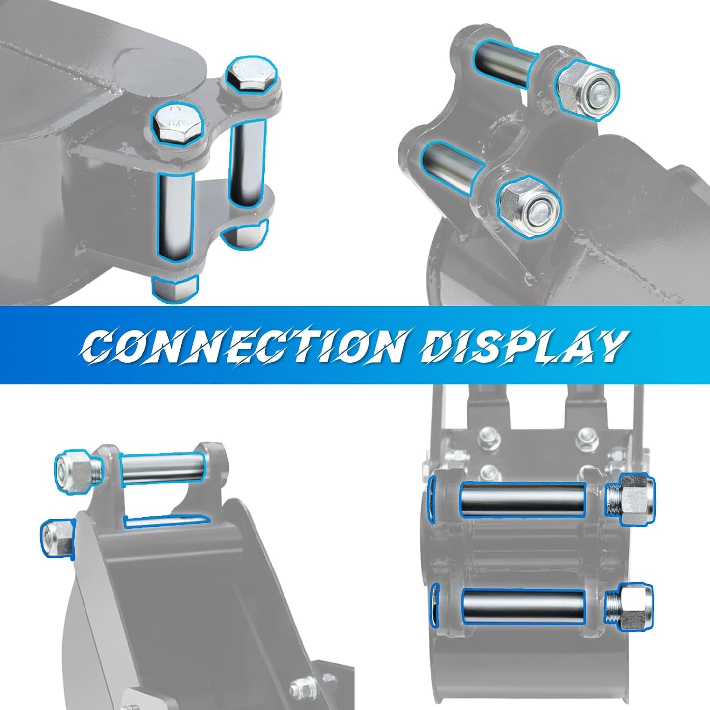 MMS Mini Excavator Bucket Pins 0.98in/25mm