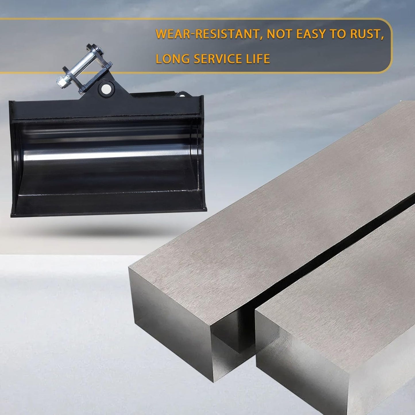 MMS Hydraulic Tilt Bucket for Mini Excavator – 600mm/800mm/1000mm Width