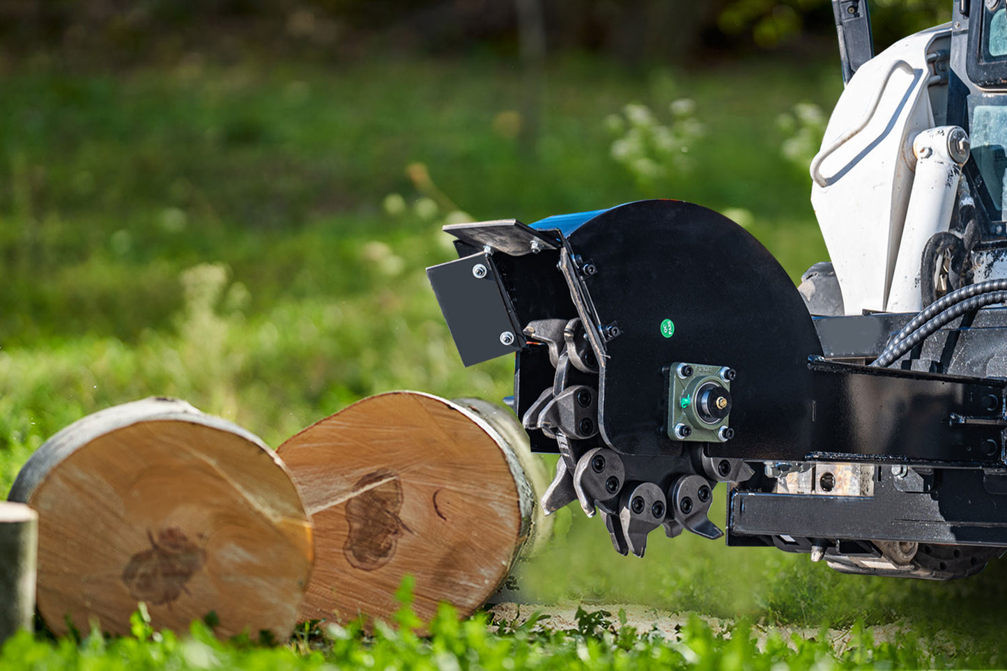 MMS 20 Blades Grinder,±45° Skid Steer Loader Stump Grinder Attachment