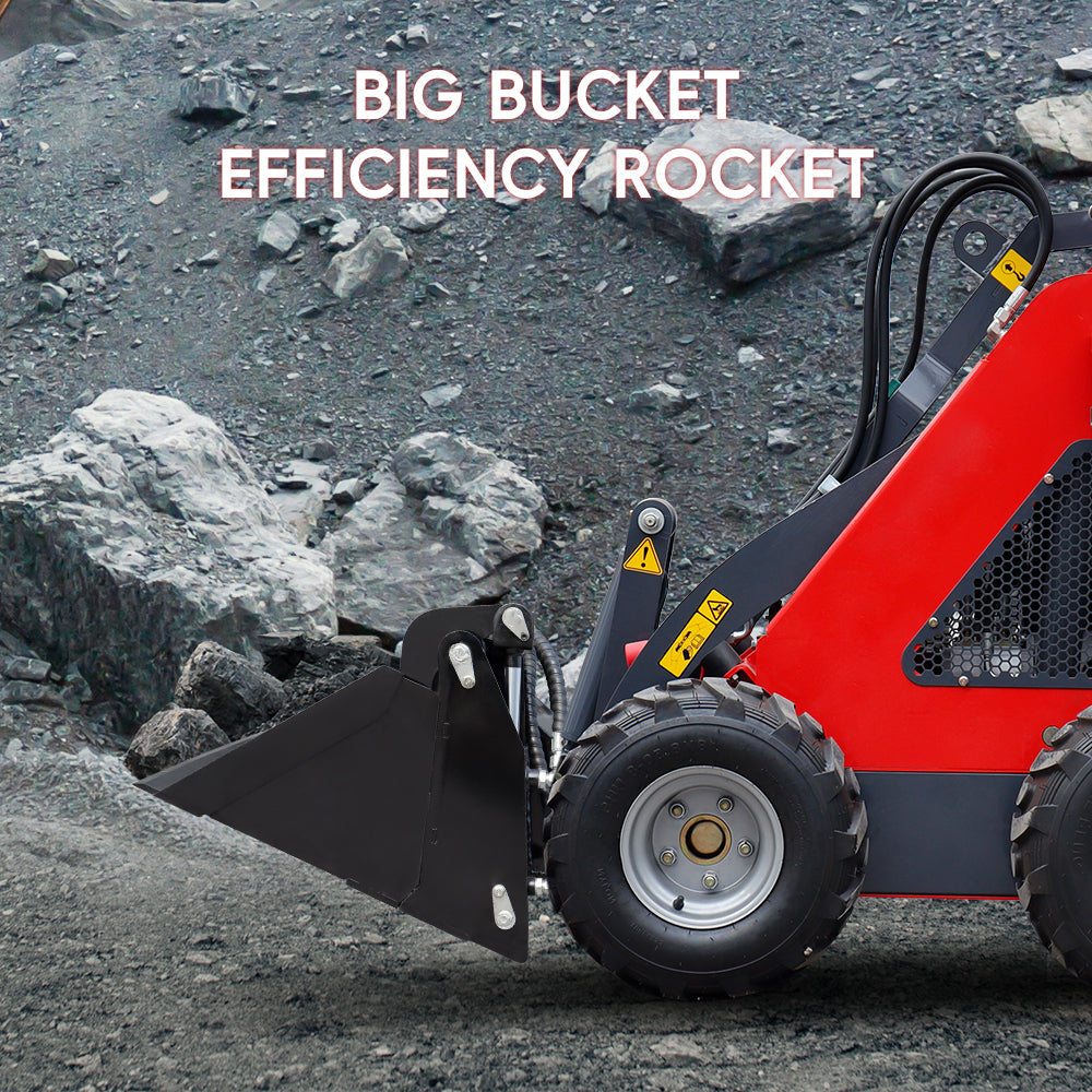 MMS 4-in-1 Skid Steer Loader Bucket Attachment