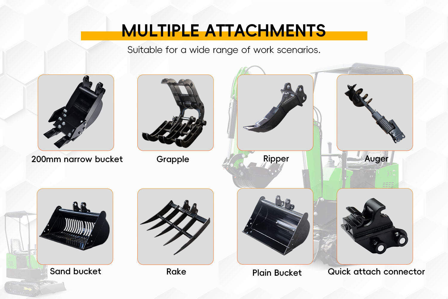 1 ton mini excavator ripper