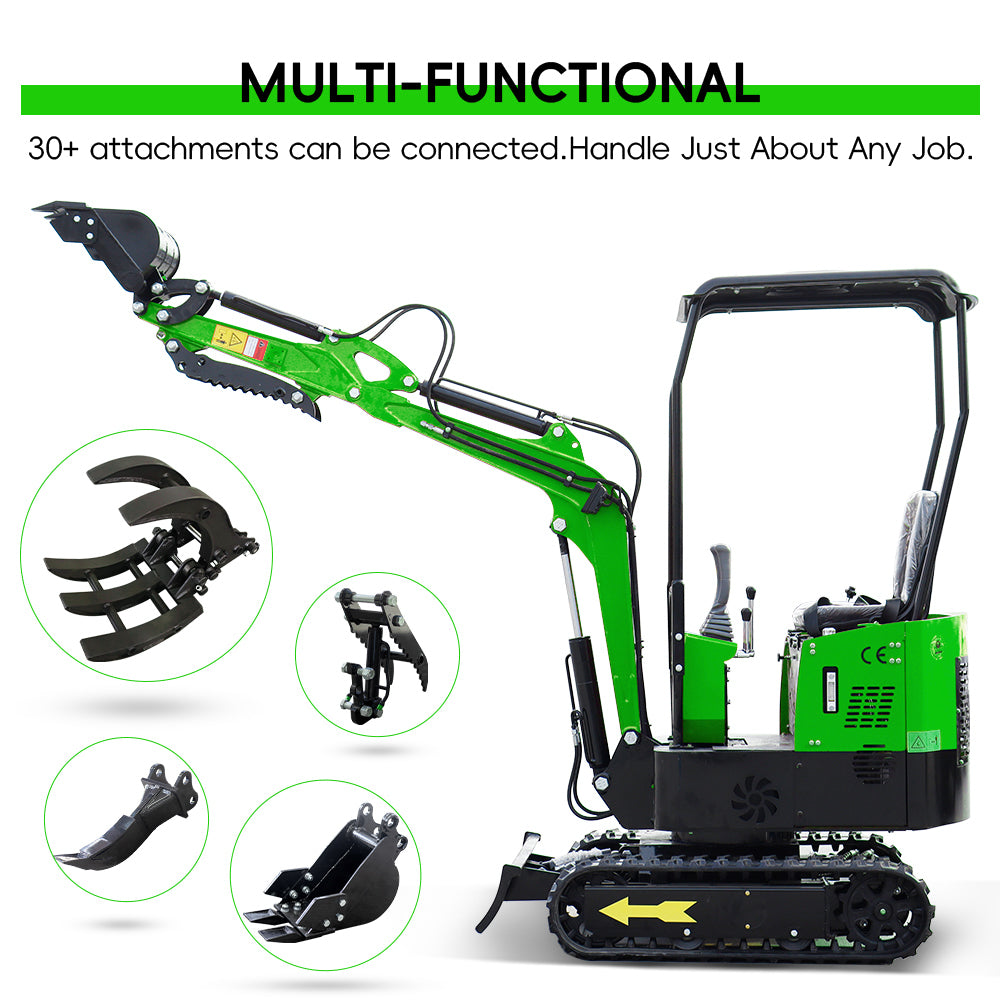 1 ton gasoline mini excavator