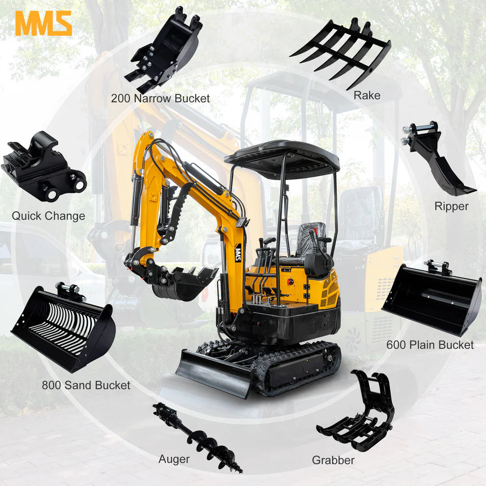 1.5-Ton Mini Excavator,13.5 HP , Briggs & Stratton Petrol Engine-MS15PRO