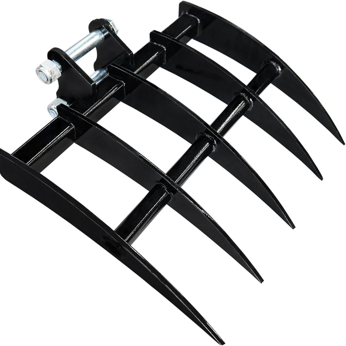 MMS Rake Metal Wide Backhoe Rake Attachment for Mini Excavator Digger