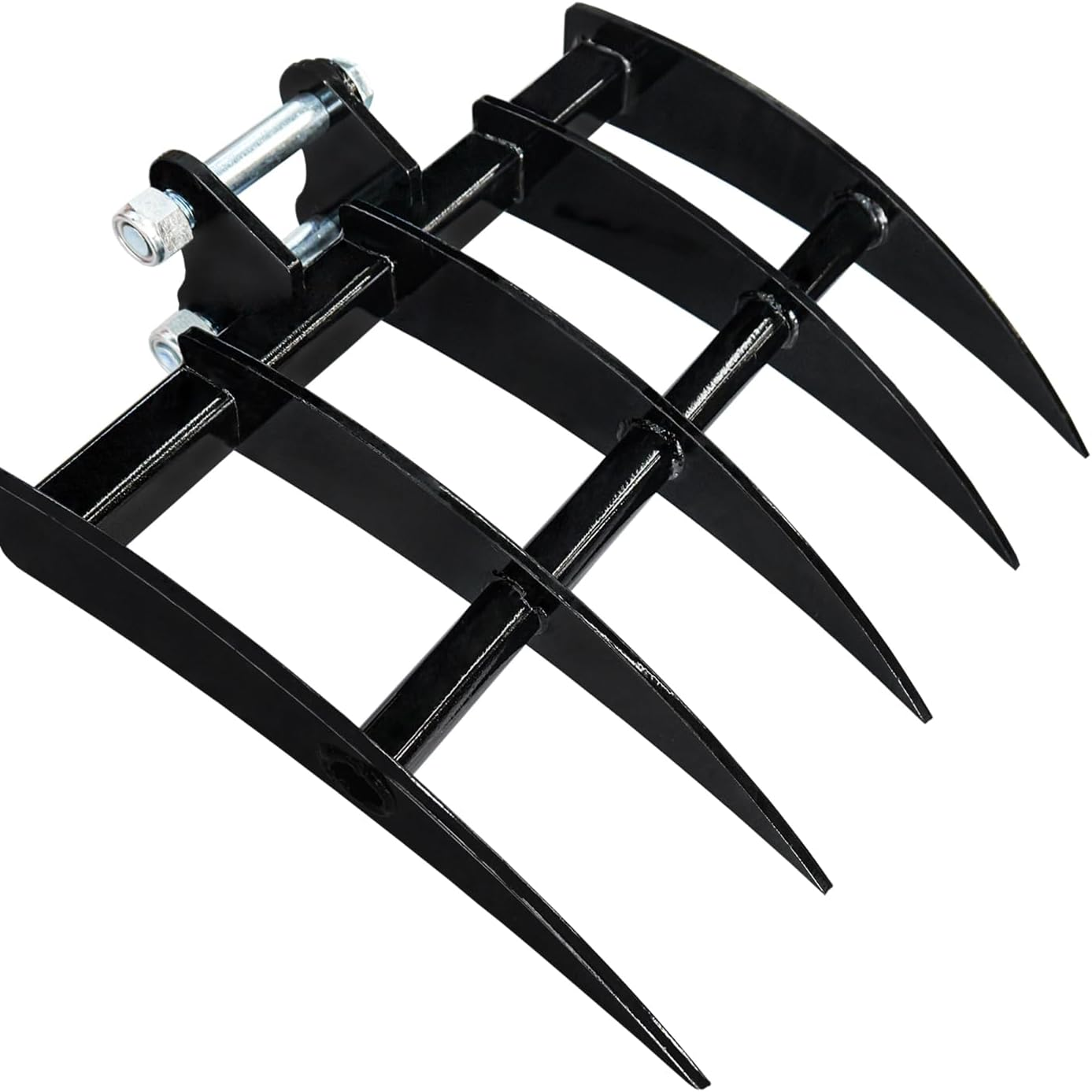 MMS Rake Metal Wide Backhoe Rake Attachment for Mini Excavator Digger
