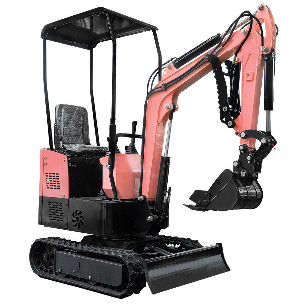pink excavator