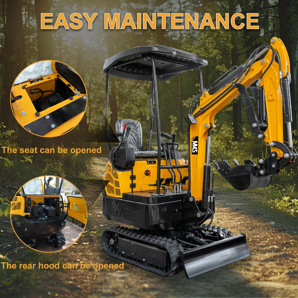 1.5-Ton Mini Excavator,13.5 HP , Briggs & Stratton Petrol Engine-MS15PRO