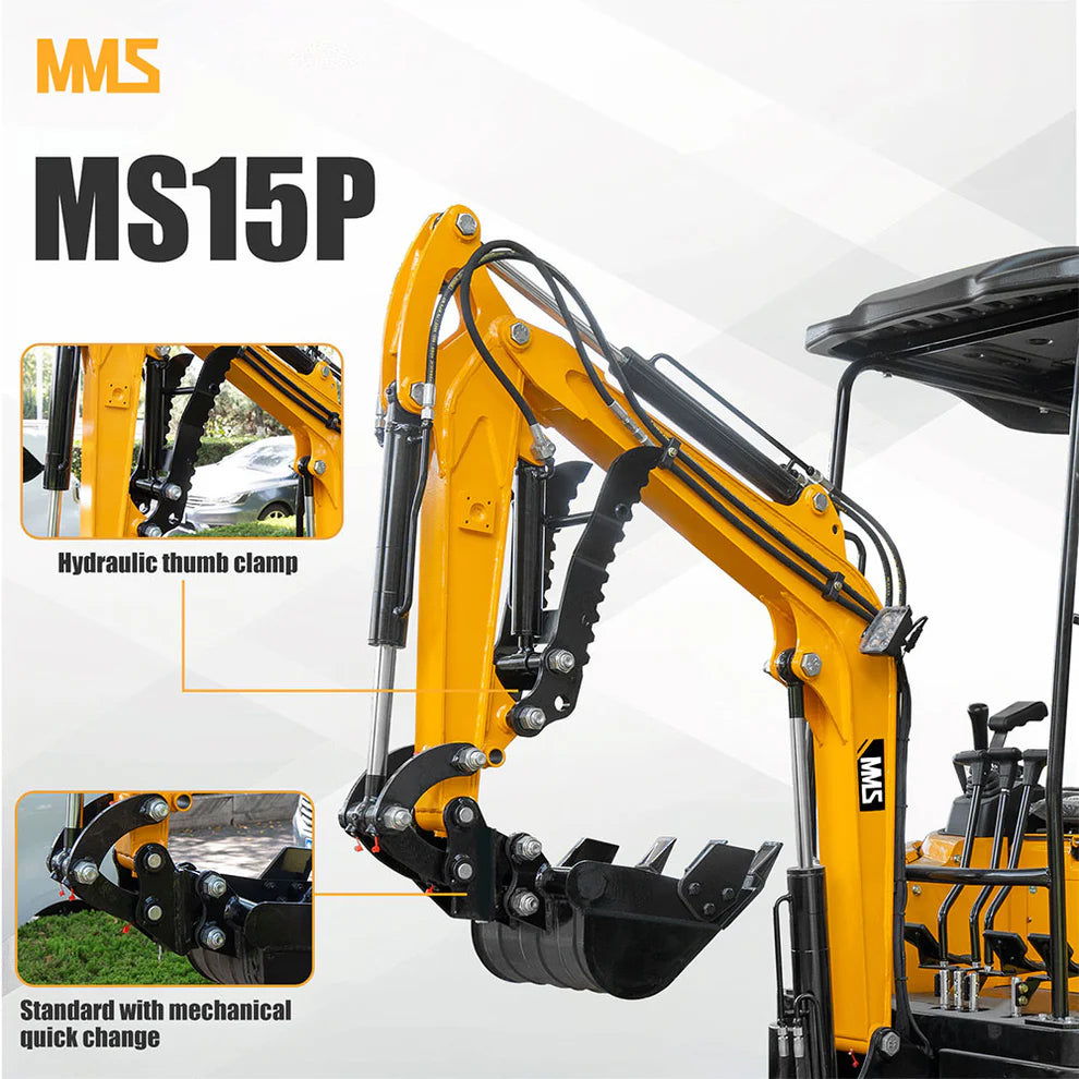 1.5-Ton Mini Excavator,13.5 HP , Briggs & Stratton Petrol Engine-MS15PRO