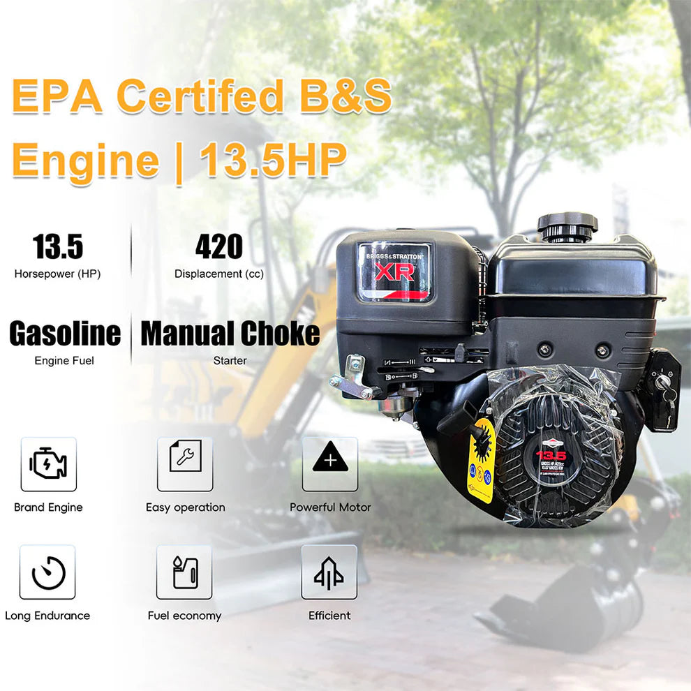 1.5-Ton Mini Excavator,13.5 HP , Briggs & Stratton Petrol Engine-MS15PRO