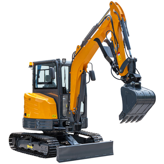 MS35 3.5 Ton Mini Excavator with Cab Boom swing Hydraulic Thumb for Sale