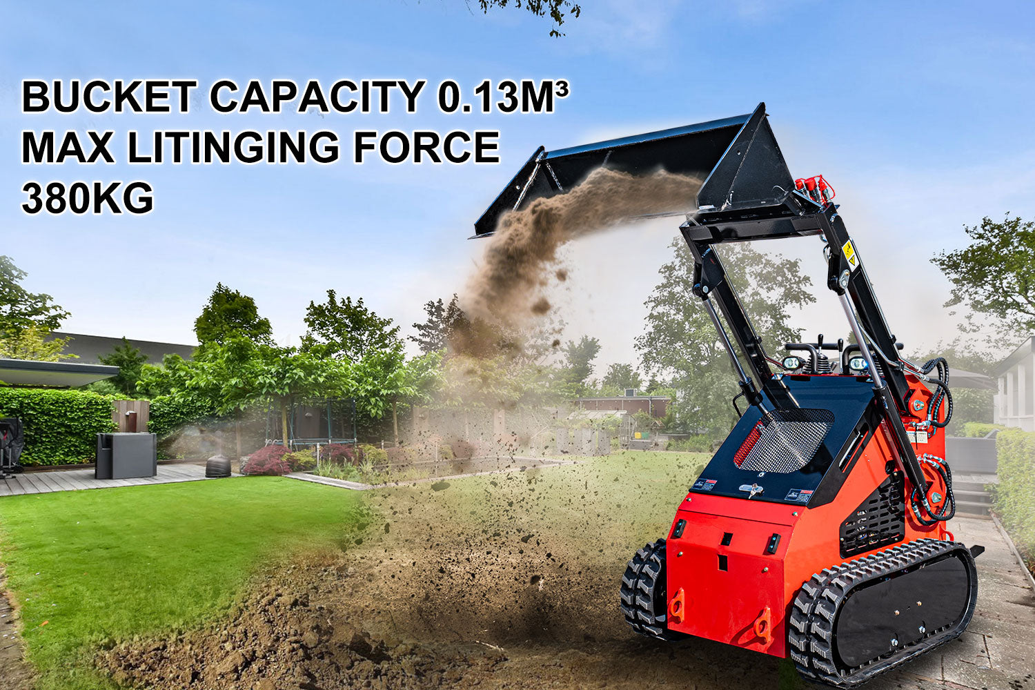 mini skid steer loader bucket