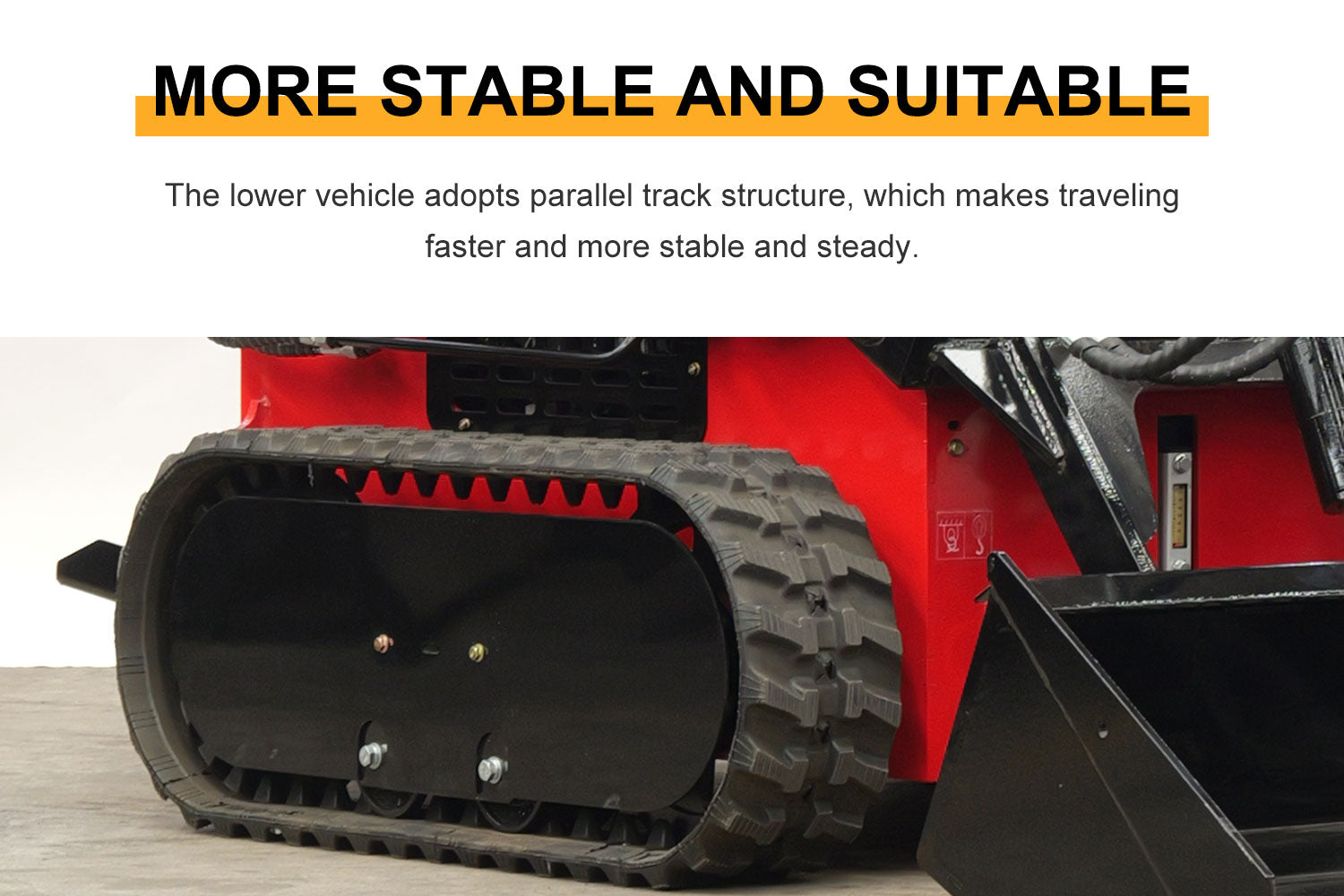 mini skid steer loader parallel tracks