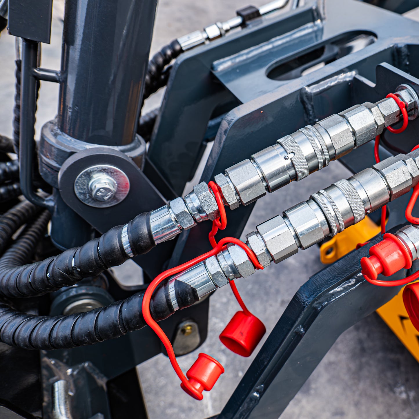 MMS Breaker Hammer 35mm/45mm Drill Pole with Hose For MMS Skid Steer Losders