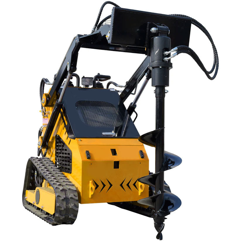 Tarière hydraulique pour mini-chargeuse compacte MMS avec 3 mèches de 6, 8 et 12 pouces