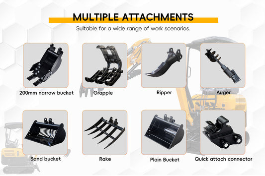 What parts does an excavator have?