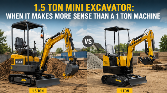 1.5 Ton Mini Excavator: When It Makes More Sense Than a 1 Ton Machine