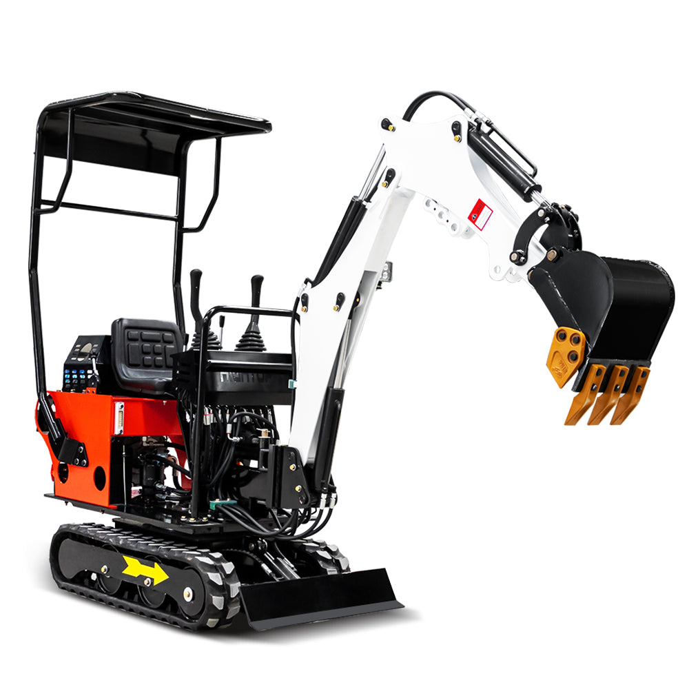 MS08 13.5 HP,0.8-ton Mini Compact Excavator, Gasoline,  With Thumb Clip For Sale