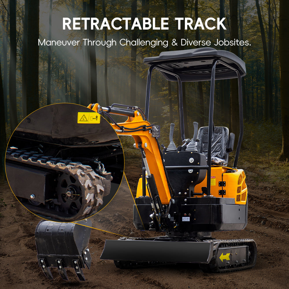 MS13 13.5 HP,1.3 tons Rato Engine Mini Compact Excavator, Gasoline, With Thumb Clip For Sale