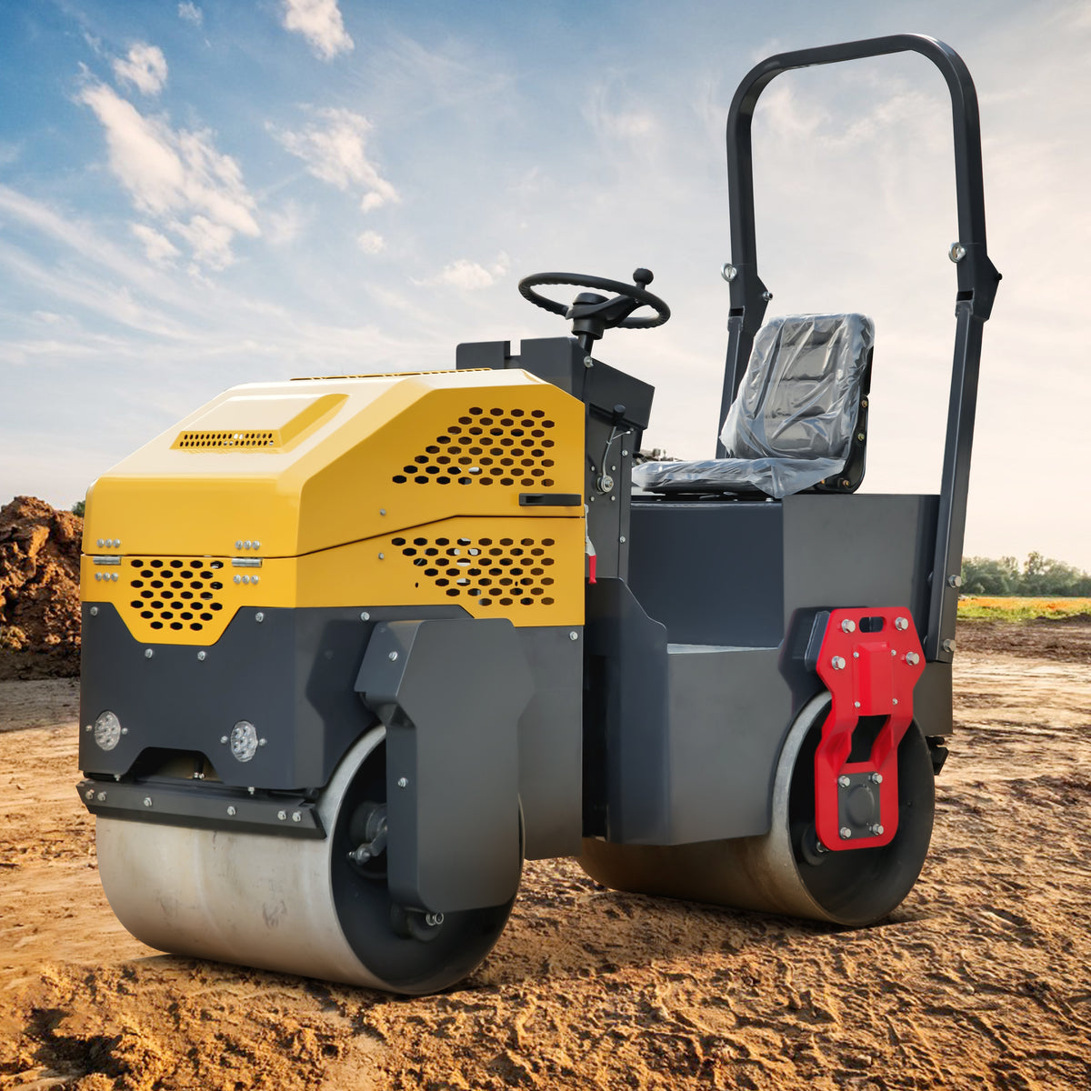 MS1000 Rato Engine 1.0 ton Asphalt Roller for Sale, Hydraulic Vibrating, Double Steel Wheel