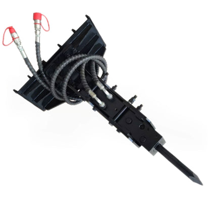 MMS  Breaker Hammer 35mm/45mm Drill Pole with Hose For MMS Skid Steer Losders