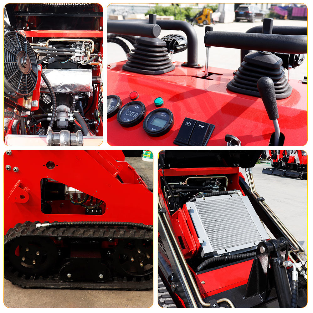 MS380L 23 HP, 800 Kg Mini Stand On Skid Steer Wheel Loader