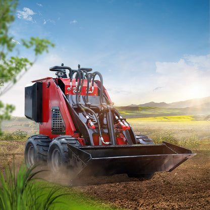 MS320L 13.5 HP, 665 Kg Mini Stand On Skid Steer Wheel Loader