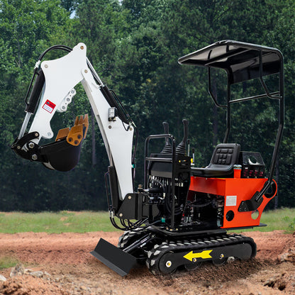 MS08 13.5 HP,0.8-ton Mini Compact Excavator, Gasoline,  With Thumb Clip For Sale
