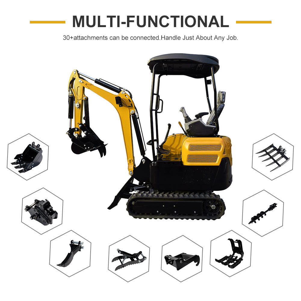 MS20 2-Tons Mini Excavator, Kubota Diesel Engine,Hydraulic Pilot Excavator With Thumb Clip For Sale
