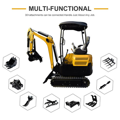 MS20 2-Tons Mini Excavator, Kubota Diesel Engine,Hydraulic Pilot Excavator With Thumb Clip For Sale