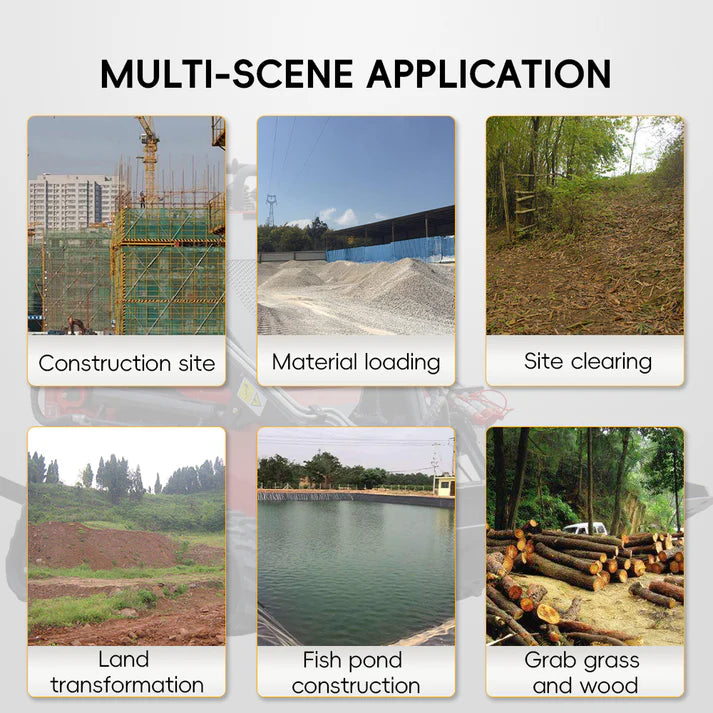 mini skid steer track loader for construction site