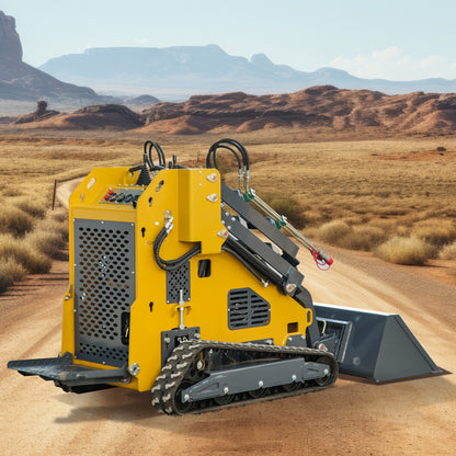 MS430Y 23 HP, Three-pump Three-valve Mini Stand On Skid Steer Track Loader