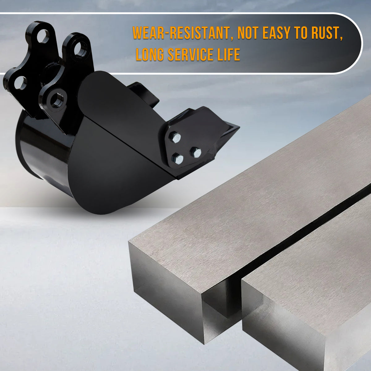 Accessoire godet de mini-pelle MMS 200 mm