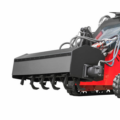 MMS Rotary Tiller Attachment with Hoses for MMS Skid Steer Loader