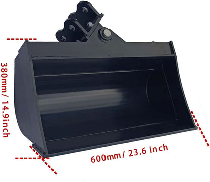 MMS Hydraulic Tilt Bucket for Mini Excavator – 600mm/800mm/1000mm Width