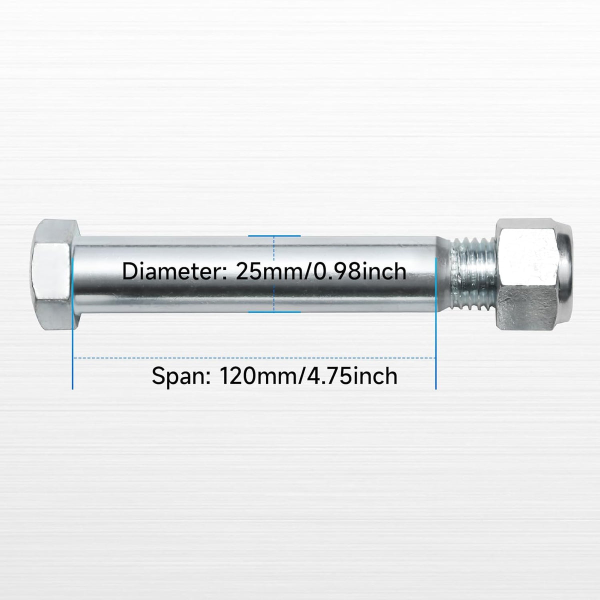 Axes de godet de mini-pelle MMS 0,98in/25mm