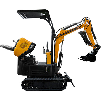 MS10C 13.5 HP,1 tons Mini Compact Excavator, Gasoline,  With Thumb Clip