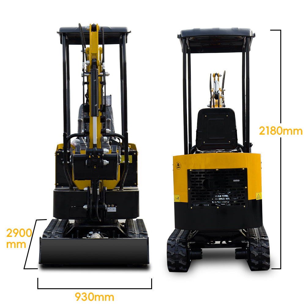 best mini excavator with dimensions